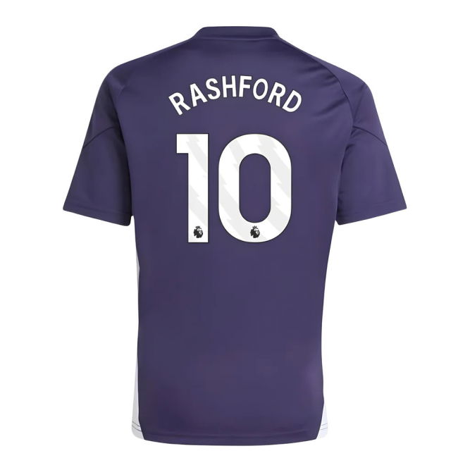 2025-2026 Man Utd Training Tee (Aurora Plum) (Rashford 10)
