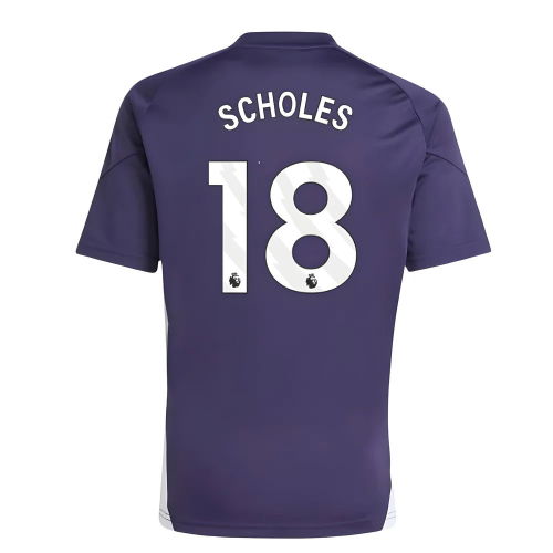 2025-2026 Man Utd Training Tee (Aurora Plum) (Scholes 18)