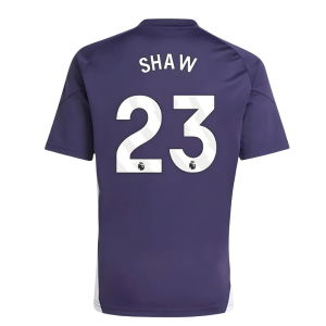 2025-2026 Man Utd Training Tee (Aurora Plum) (Shaw 23)