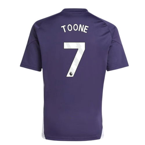 2025-2026 Man Utd Training Tee (Aurora Plum) (Toone 7)