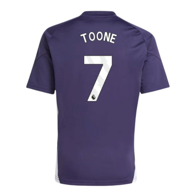 2025-2026 Man Utd Training Tee (Aurora Plum) (Toone 7)