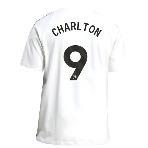 2025-2026 Man Utd Training Tee (White) (Charlton 9)