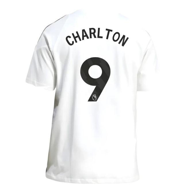 2025-2026 Man Utd Training Tee (White) (Charlton 9)