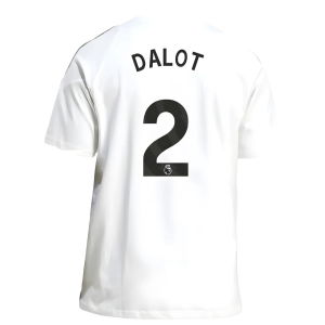 2025-2026 Man Utd Training Tee (White) (Dalot 2)