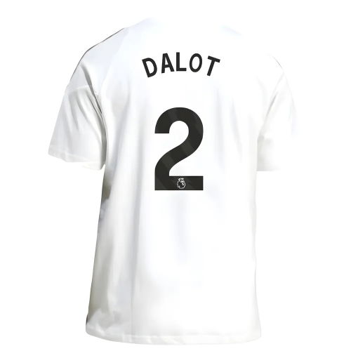 2025-2026 Man Utd Training Tee (White) (Dalot 2)