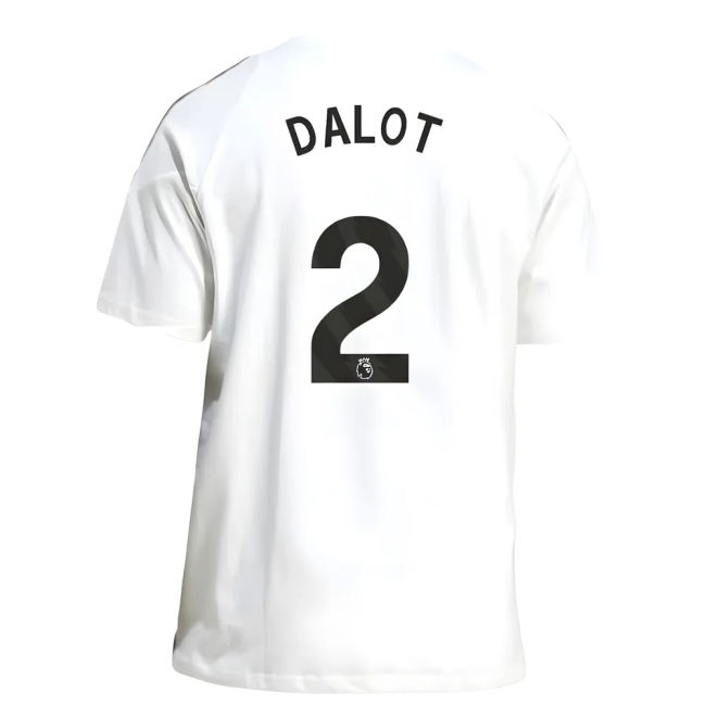 2025-2026 Man Utd Training Tee (White) (Dalot 2)