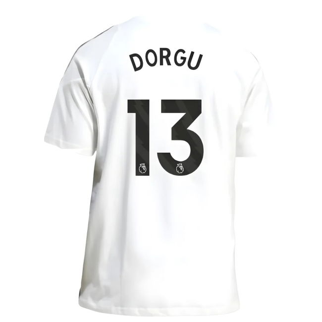 2025-2026 Man Utd Training Tee (White) (Dorgu 13)