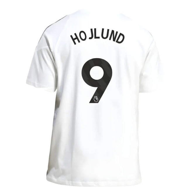 2025-2026 Man Utd Training Tee (White) (Hojlund 9)