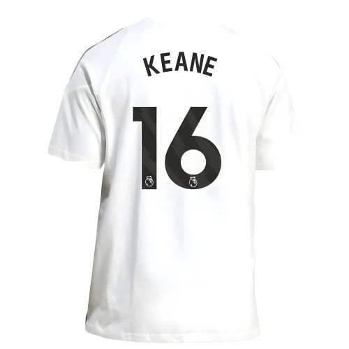 2025-2026 Man Utd Training Tee (White) (Keane 16)