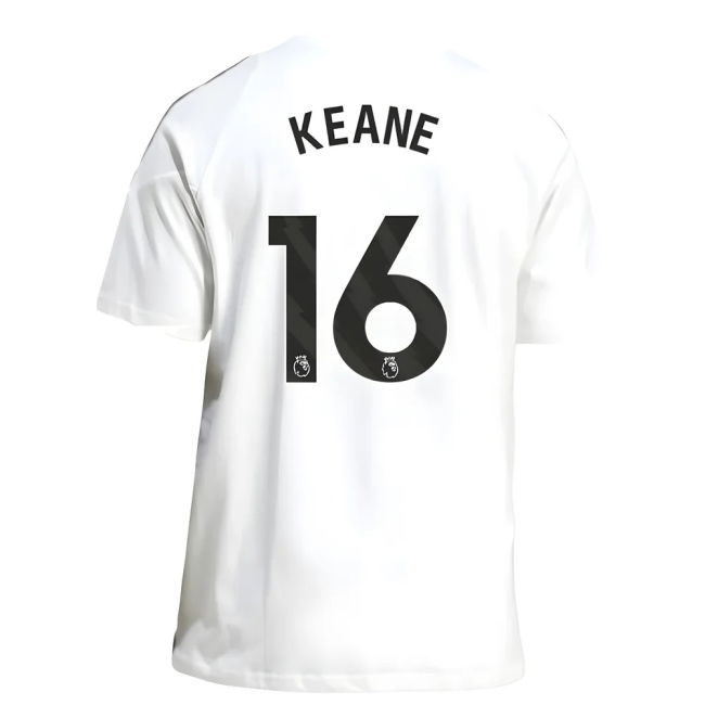 2025-2026 Man Utd Training Tee (White) (Keane 16)