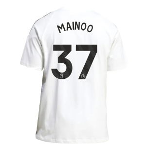 2025-2026 Man Utd Training Tee (White) (Mainoo 37)