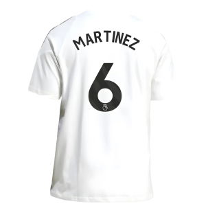 2025-2026 Man Utd Training Tee (White) (Martinez 6)