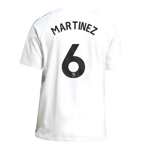 2025-2026 Man Utd Training Tee (White) (Martinez 6)