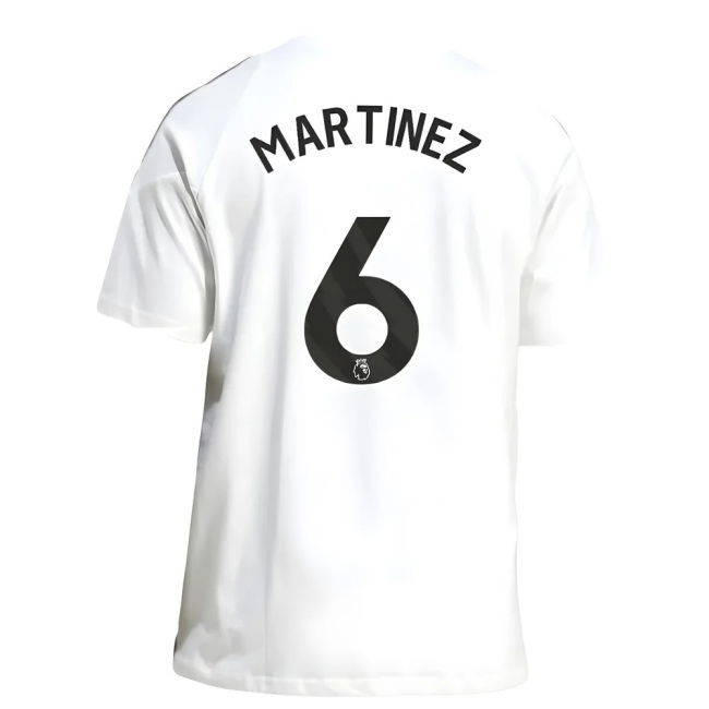 2025-2026 Man Utd Training Tee (White) (Martinez 6)