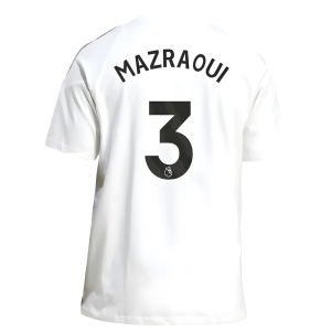 2025-2026 Man Utd Training Tee (White) (Mazraoui 3)