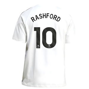 2025-2026 Man Utd Training Tee (White) (Rashford 10)