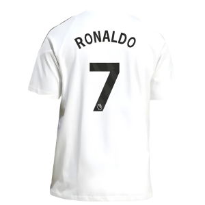 2025-2026 Man Utd Training Tee (White) (Ronaldo 7)