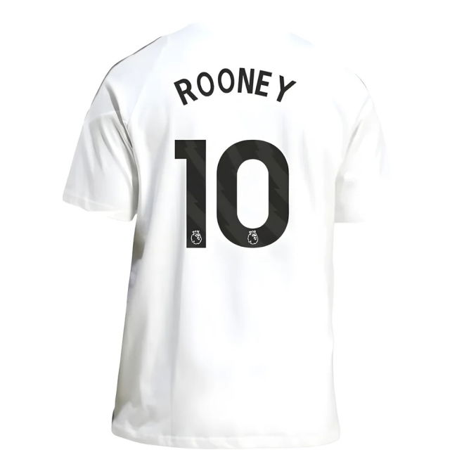 2025-2026 Man Utd Training Tee (White) (Rooney 10)