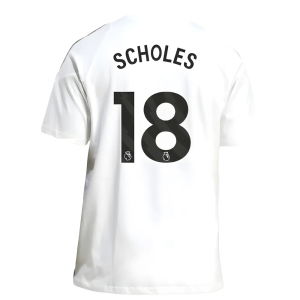 2025-2026 Man Utd Training Tee (White) (Scholes 18)