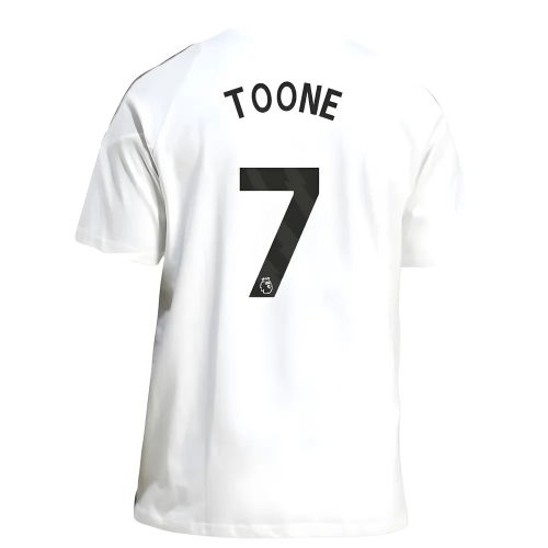 2025-2026 Man Utd Training Tee (White) (Toone 7)