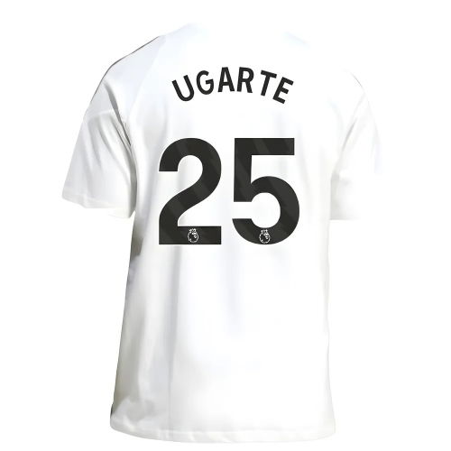 2025-2026 Man Utd Training Tee (White) (Ugarte 25)