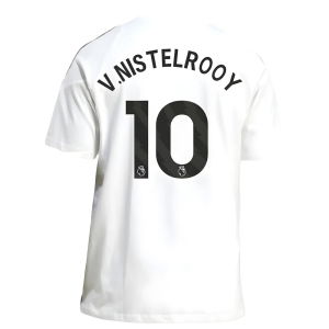 2025-2026 Man Utd Training Tee (White) (V.Nistelrooy 10)