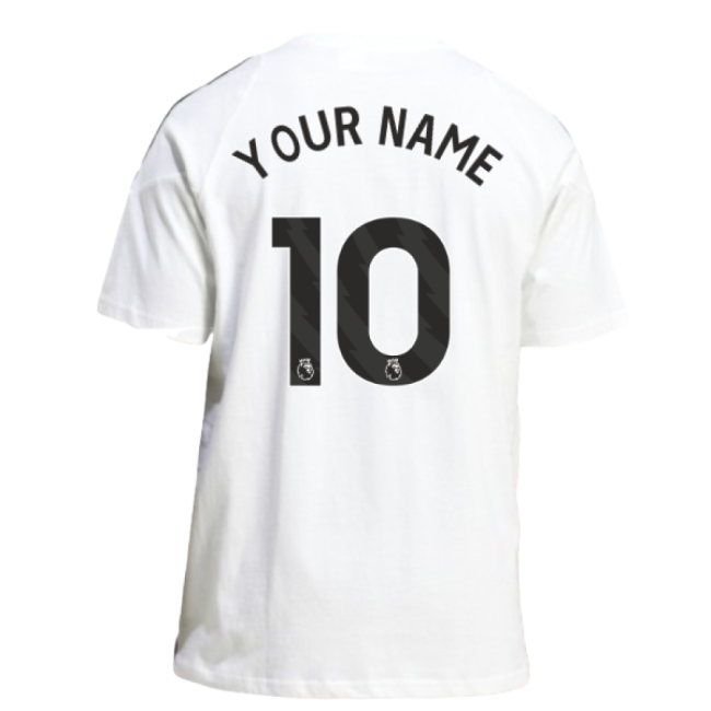 2025-2026 Man Utd Training Tee (White) (Your Name)