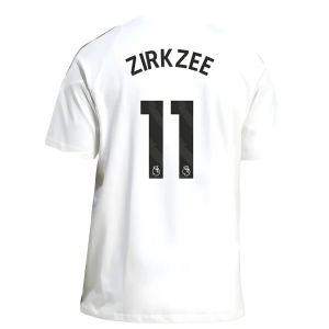 2025-2026 Man Utd Training Tee (White) (Zirkzee 11)
