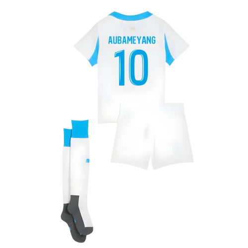 2025-2026 Marseille Home Mini Kit (Aubameyang 10)