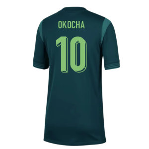 2025-2026 Nigeria Home Shirt (Womens Team) - Kids (Okocha 10)