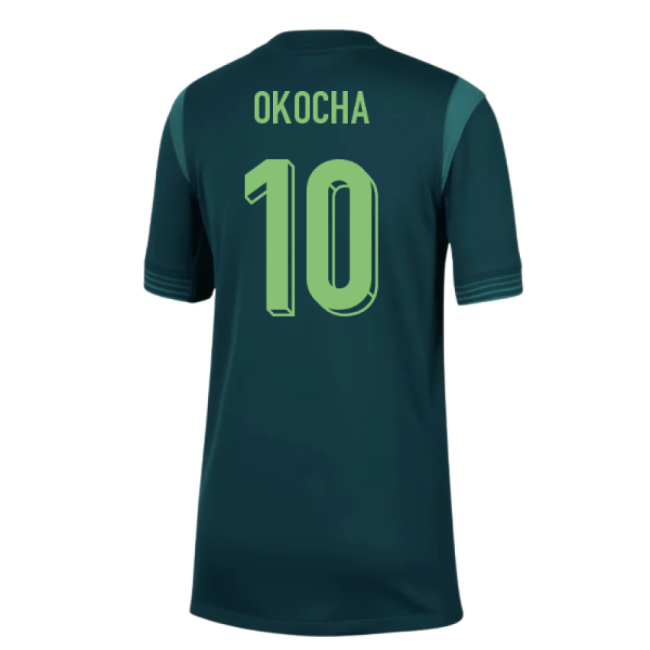 2025-2026 Nigeria Home Shirt (Womens Team) - Kids (Okocha 10)