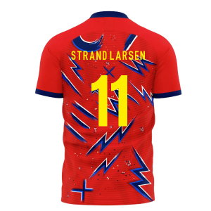 2025-2026 Norway Pre-Match Concept Shirt Adult Short Sleeve (Strand Larsen 11)