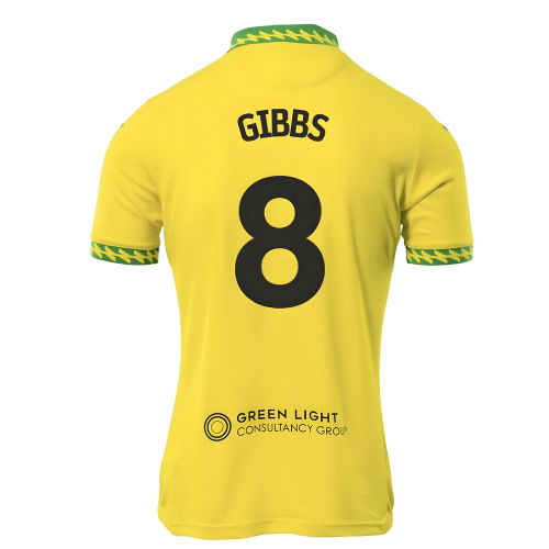2025-2026 Norwich City Home Shirt (Gibbs 8)