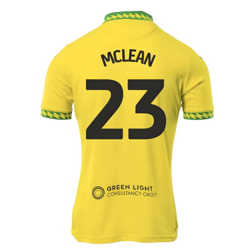 2025-2026 Norwich City Home Shirt (McLean 23)