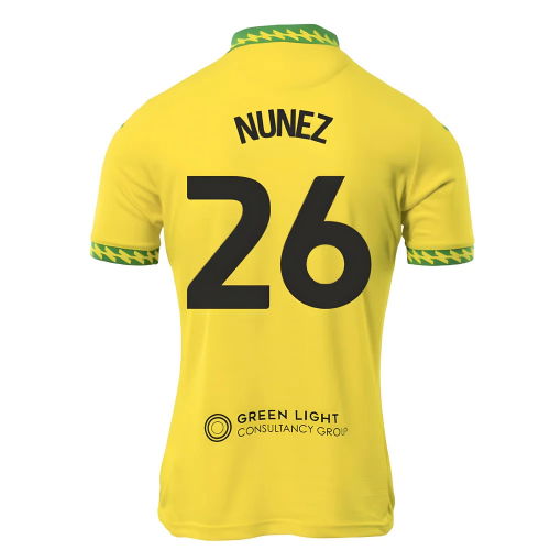 2025-2026 Norwich City Home Shirt (Nunez 26)