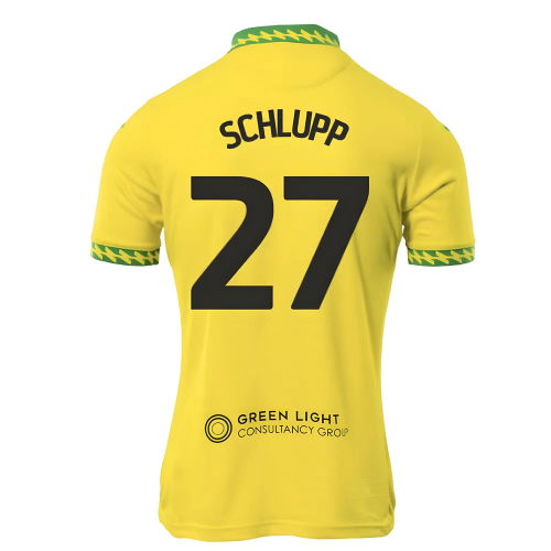 2025-2026 Norwich City Home Shirt (Schlupp 27)