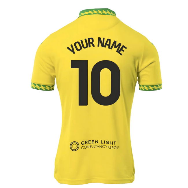 2025-2026 Norwich City Home Shirt (Your Name)