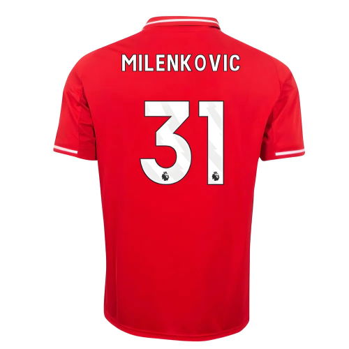2025-2026 Nottingham Forest Home Shirt (Milenkovic 31)