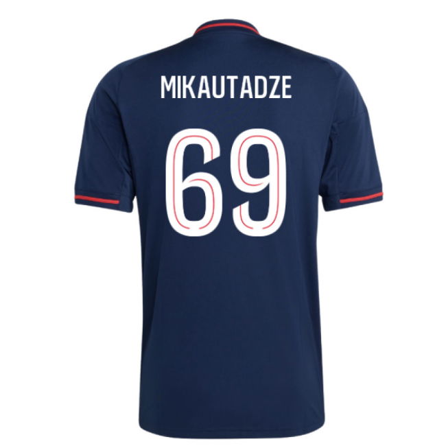 2025-2026 Olympique Lyon Away Shirt (Mikautadze 69)