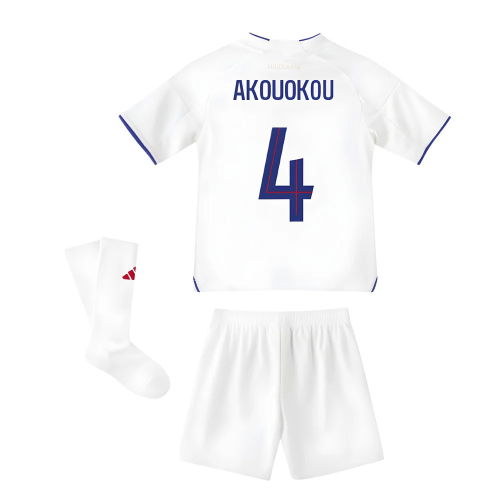 2025-2026 Olympique Lyon Home Mini Kit (Akouokou 4)