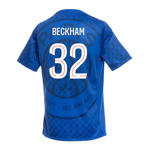2025-2026 PSG Academy Pro Home Pre Match Shirt (Royal) (Beckham 32)