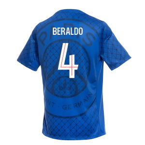 2025-2026 PSG Academy Pro Home Pre Match Shirt (Royal) (Beraldo 4)