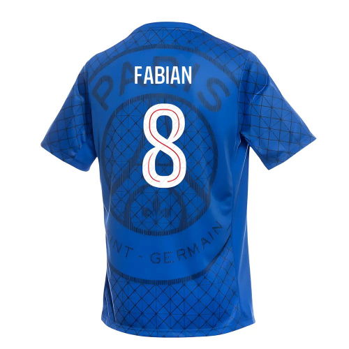2025-2026 PSG Academy Pro Home Pre Match Shirt (Royal) (Fabian 8)