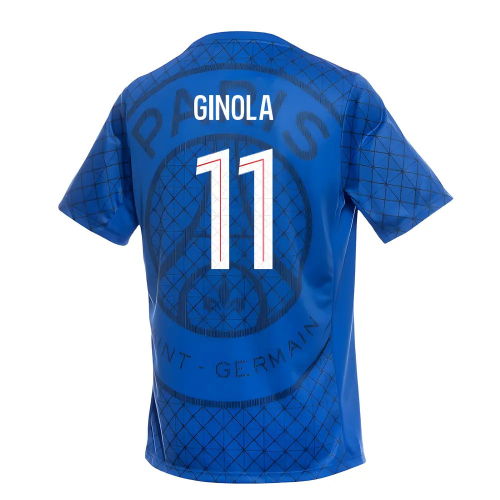 2025-2026 PSG Academy Pro Home Pre Match Shirt (Royal) (Ginola 11)