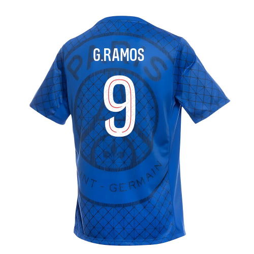 2025-2026 PSG Academy Pro Home Pre Match Shirt (Royal) (G.Ramos 9)