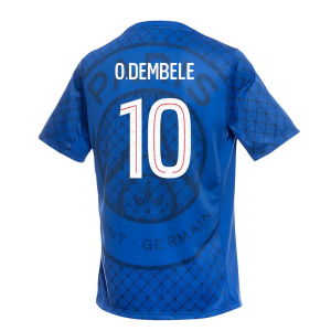 2025-2026 PSG Academy Pro Home Pre Match Shirt (Royal) (O.Dembele 10)