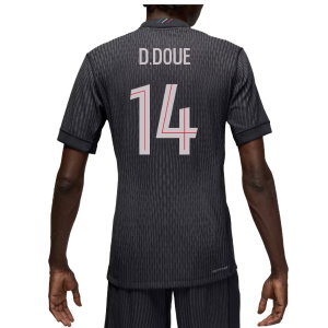 2025-2026 PSG Authentic Fourth Shirt (D.Doue 14)