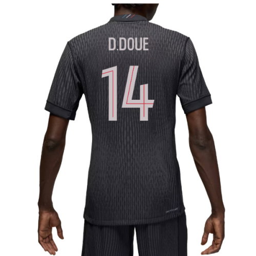 2025-2026 PSG Authentic Fourth Shirt (D.Doue 14)