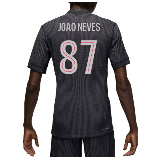 2025-2026 PSG Authentic Fourth Shirt (Joao Neves 87)