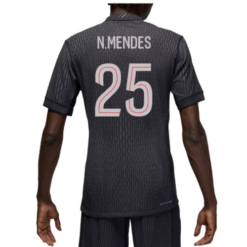 2025-2026 PSG Authentic Fourth Shirt (N.Mendes 25)